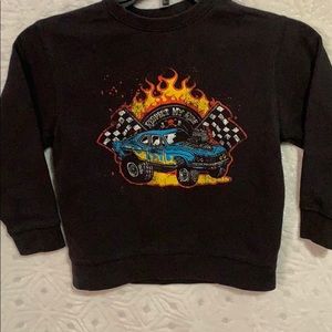 Boys drag car sweatshirt size xs (4/5)